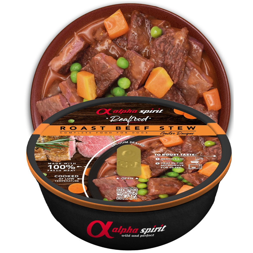 Alpha Spirit Real Food Beef Karma Mokra dla Psa Wołowina 6x280g